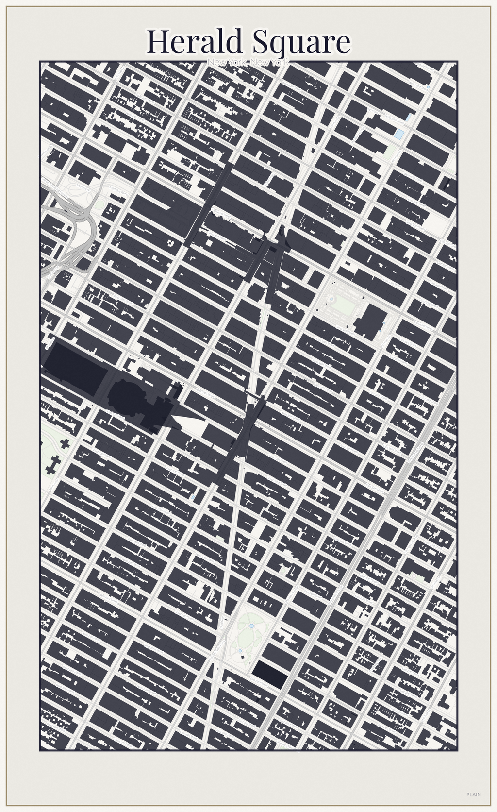 Herald Square Minimal map