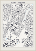 South Congress Minimal map