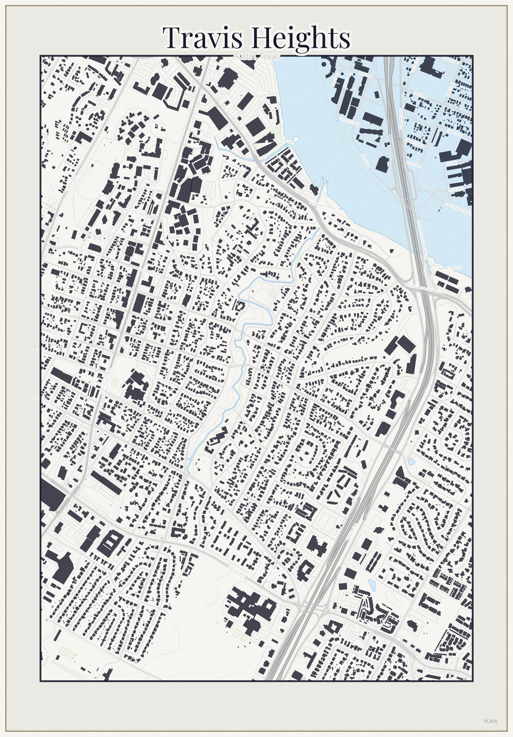Travis Heights Minimal map