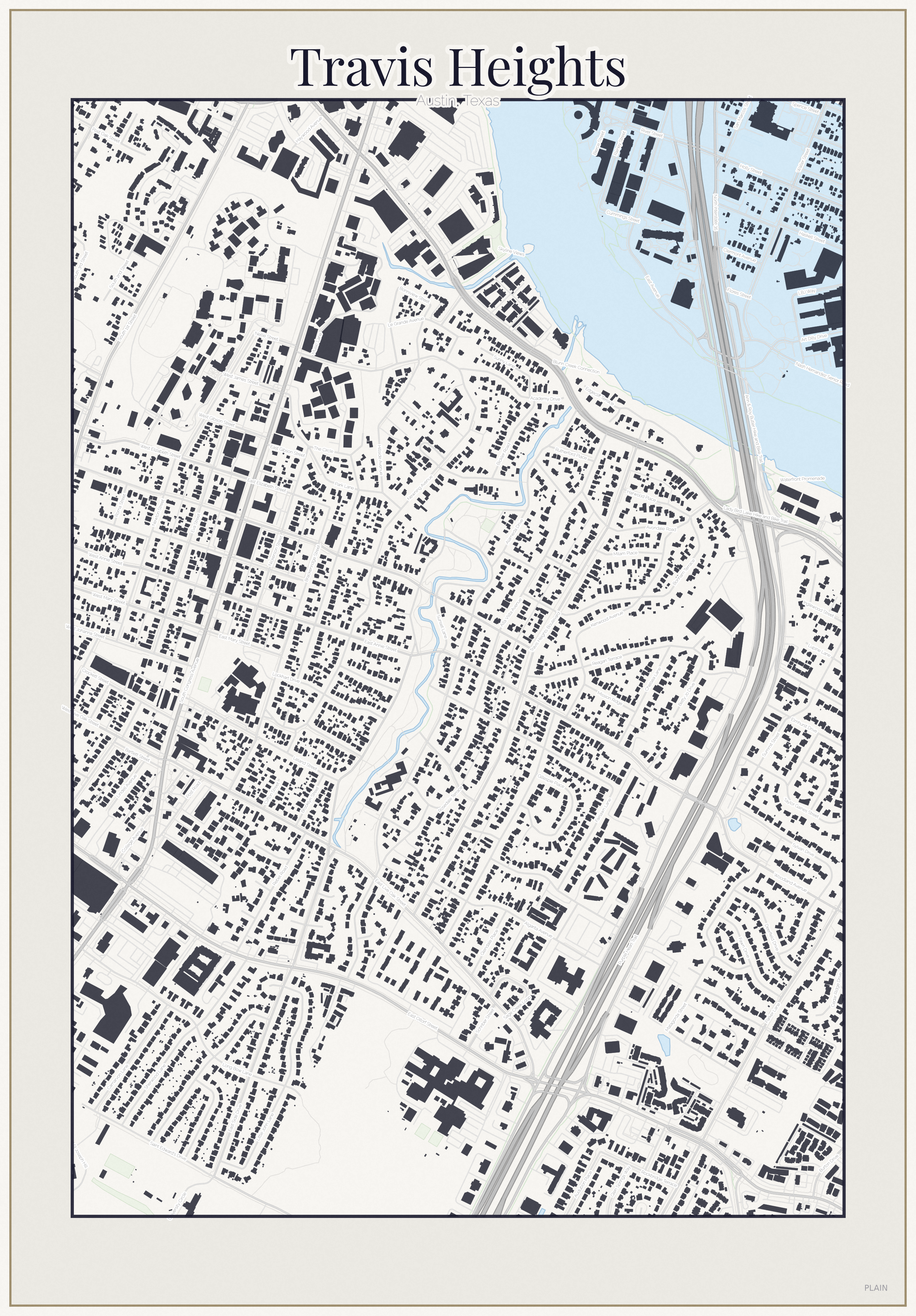 Travis Heights Minimal map