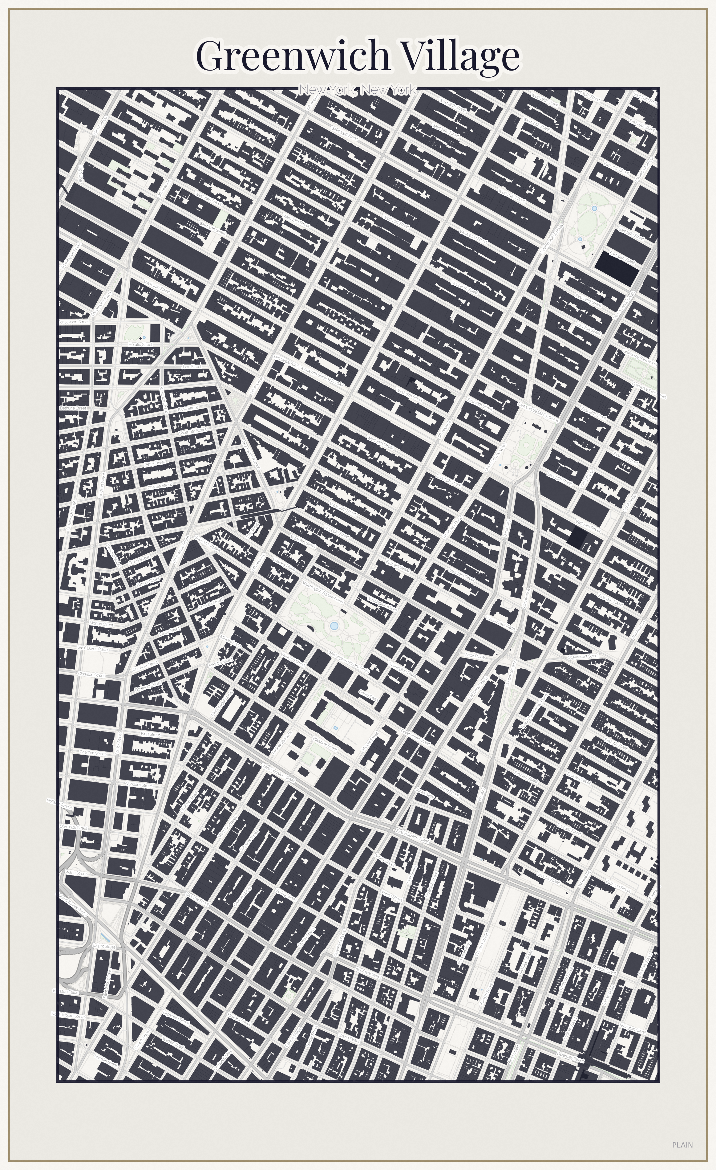 Greenwich Village Minimal map