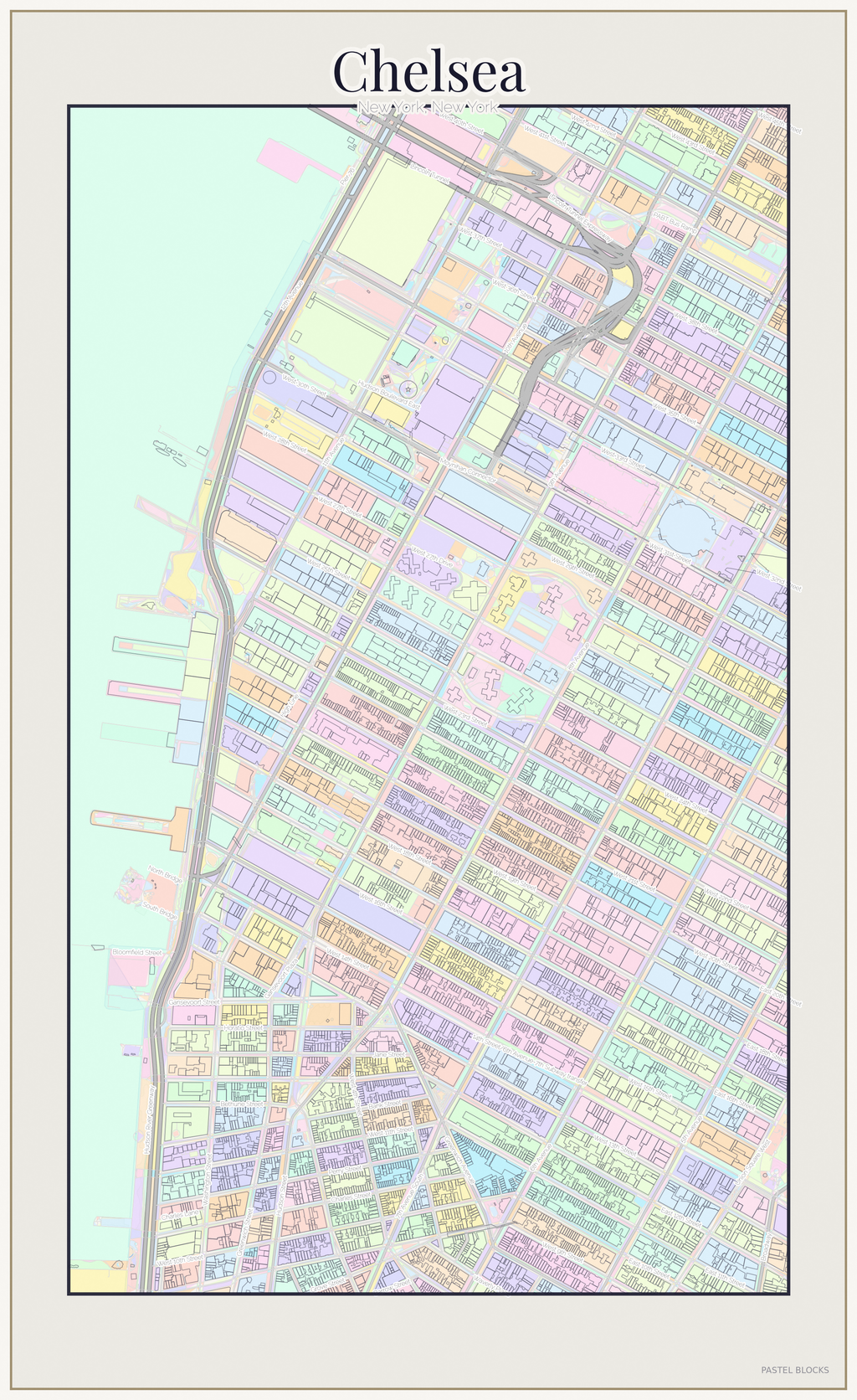 Chelsea Pastel map