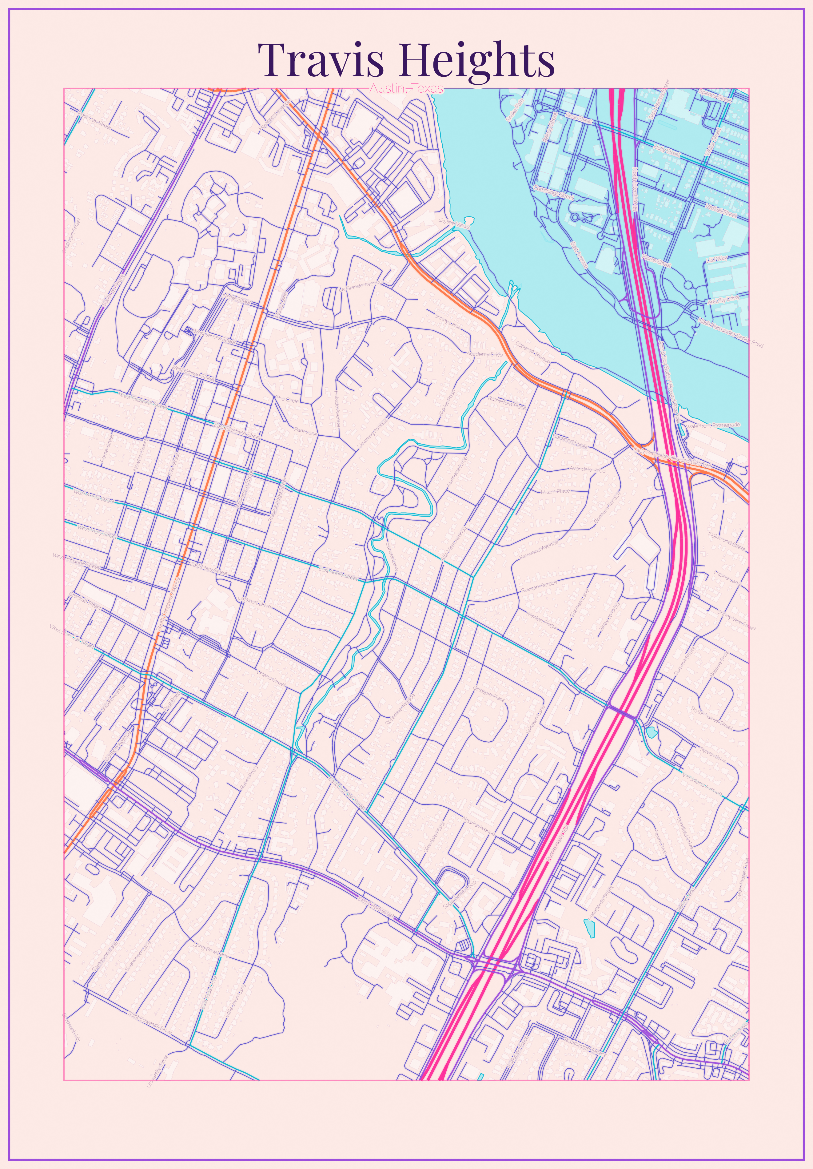 Travis Heights Vice City map