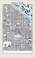 Wicker Park Minimal map