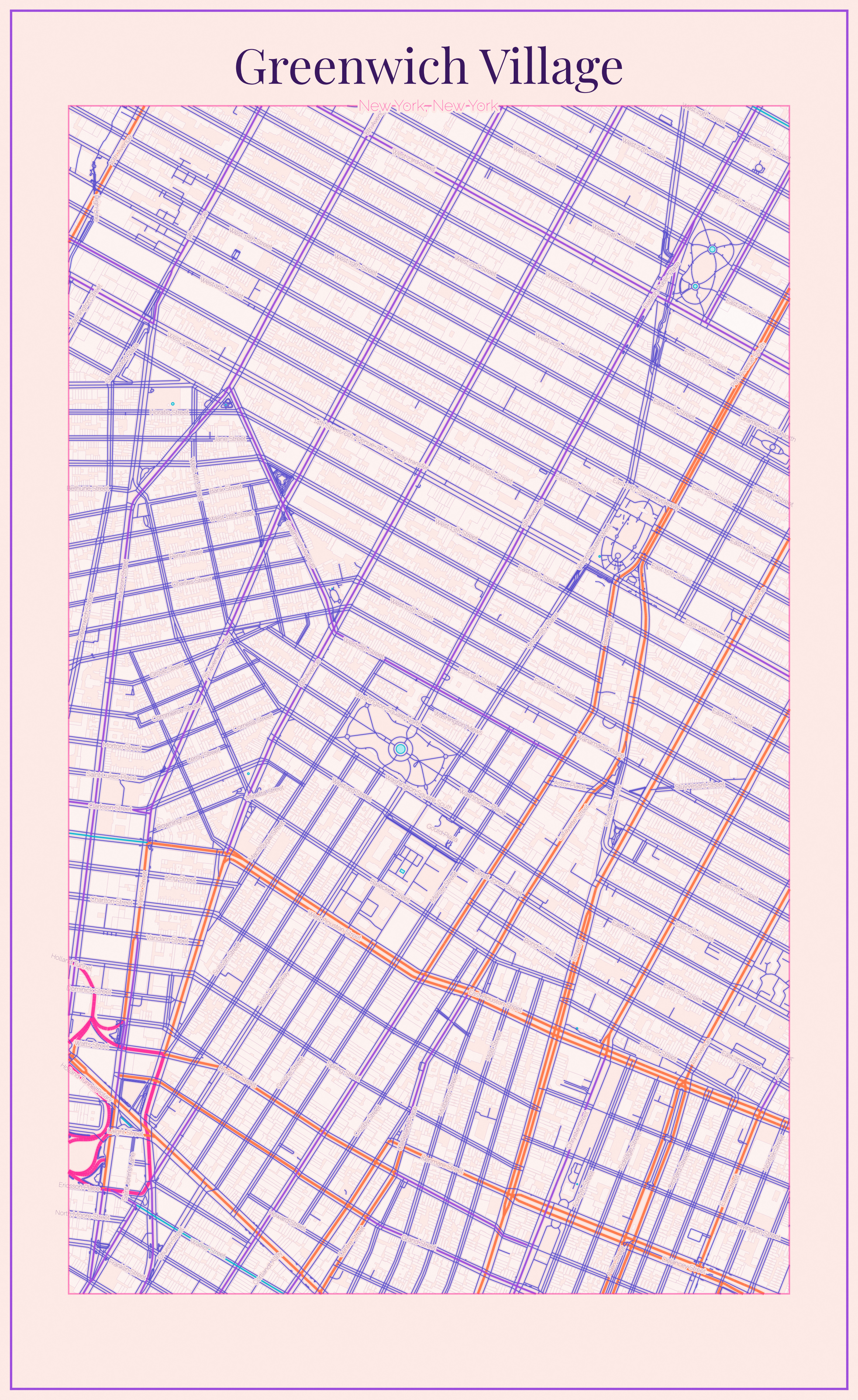 Greenwich Village Vice City map