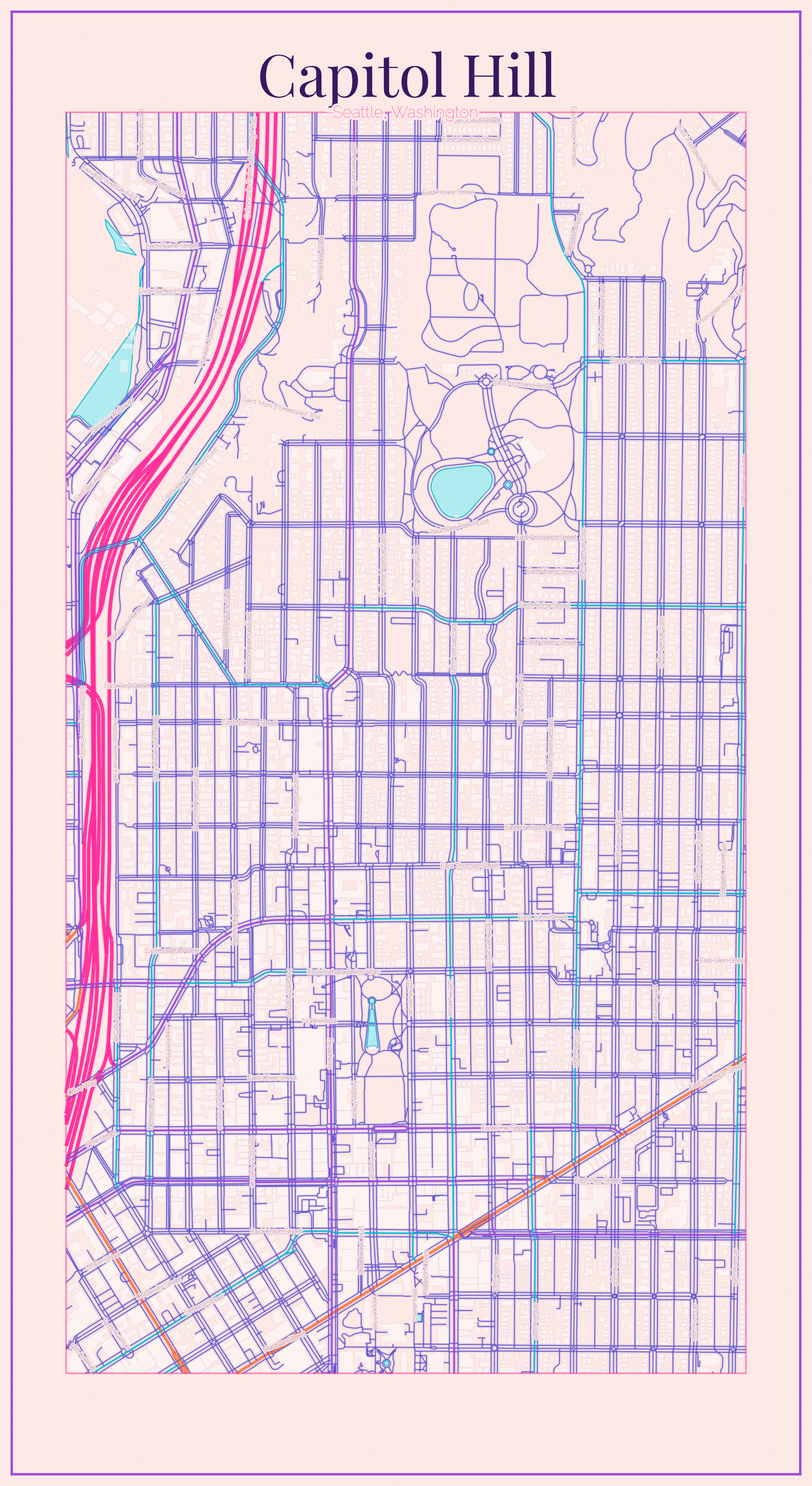 Capitol Hill Vice City map