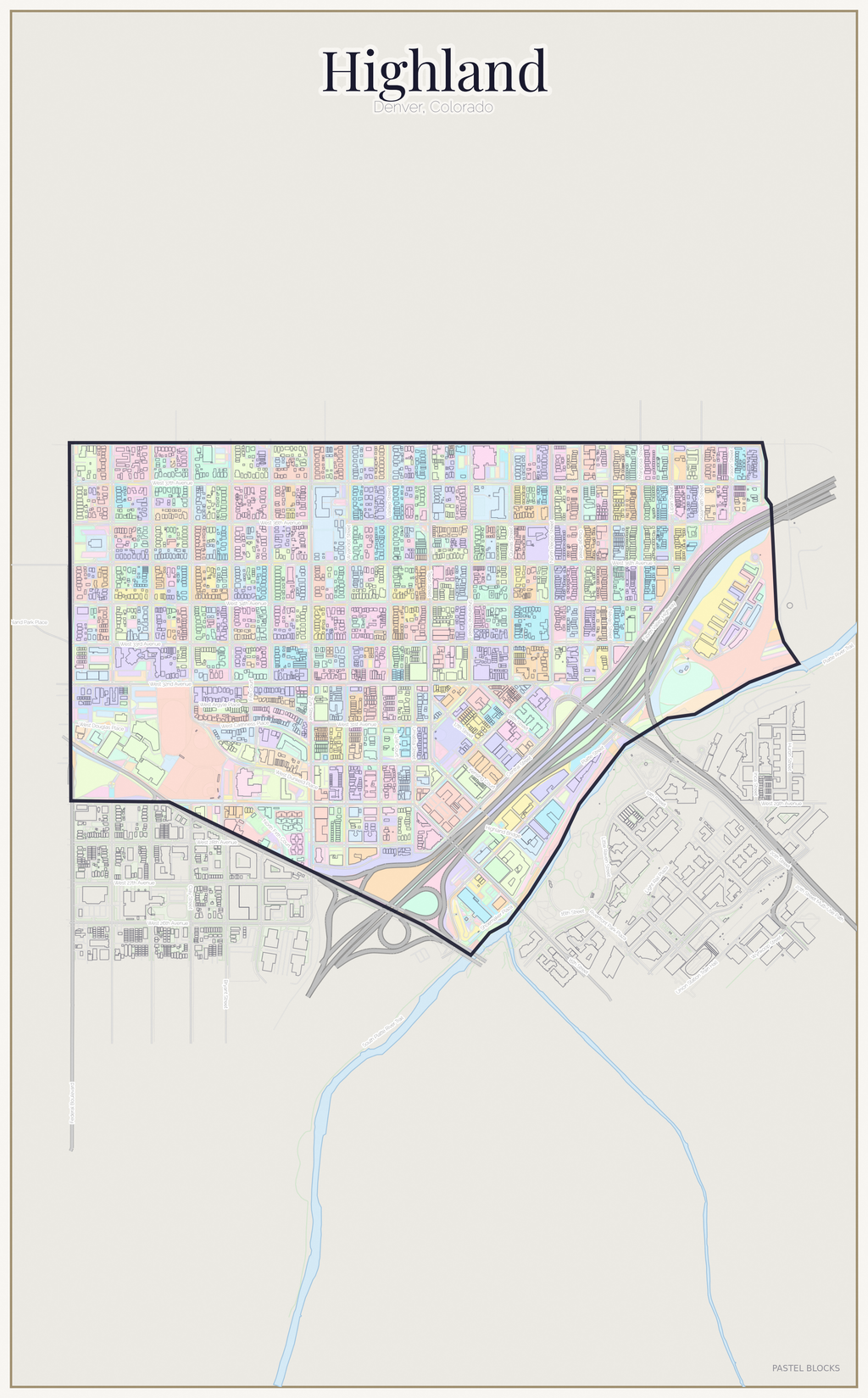 Highland Pastel map