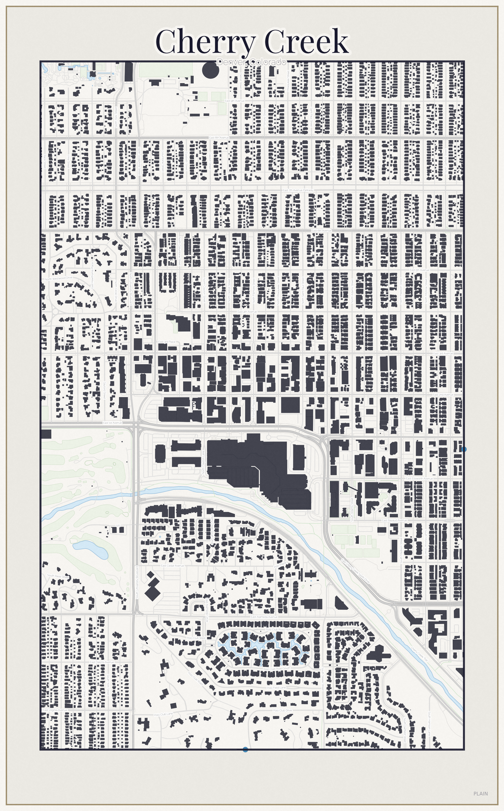 Cherry Creek Minimal map