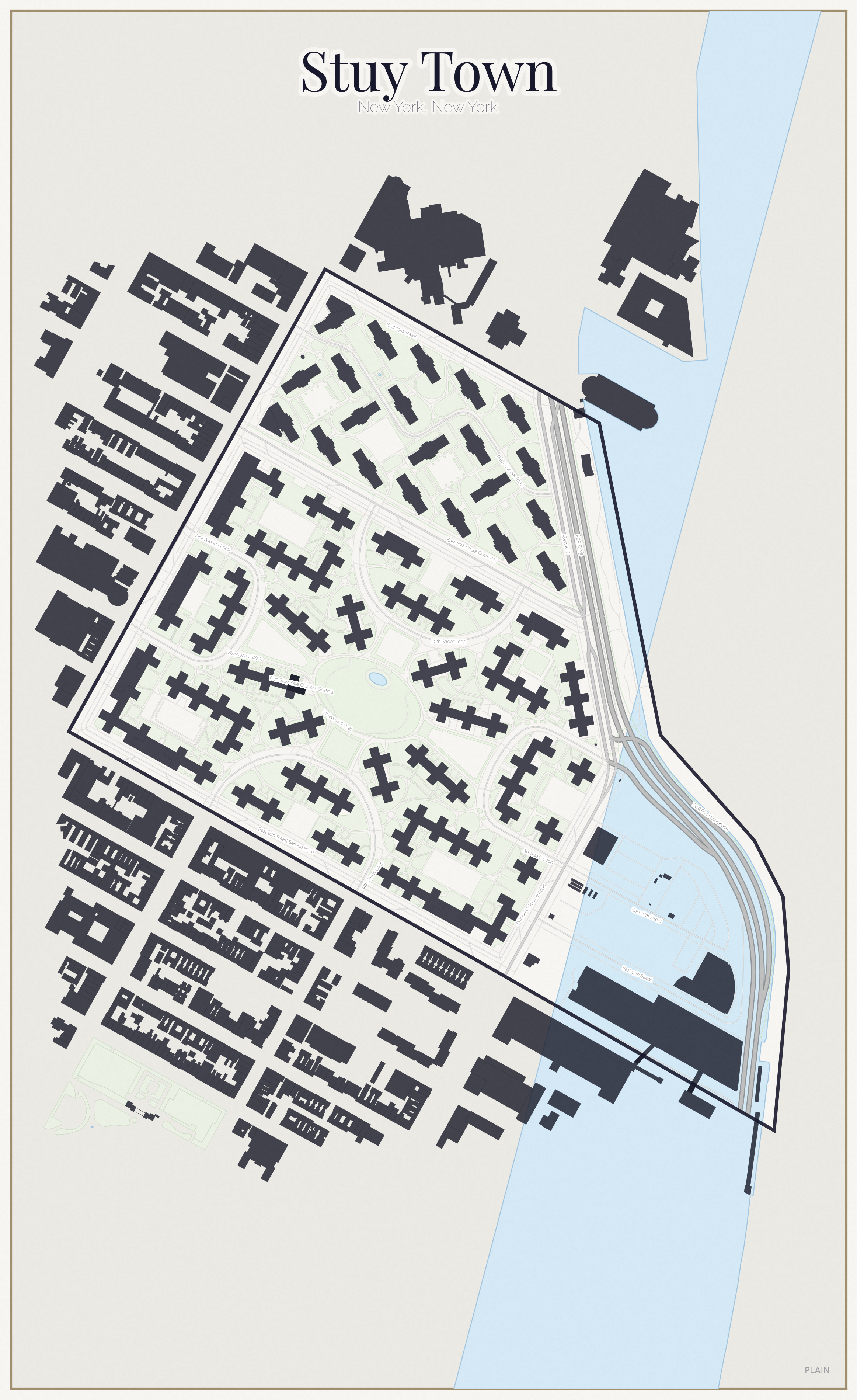 Stuy Town Minimal map