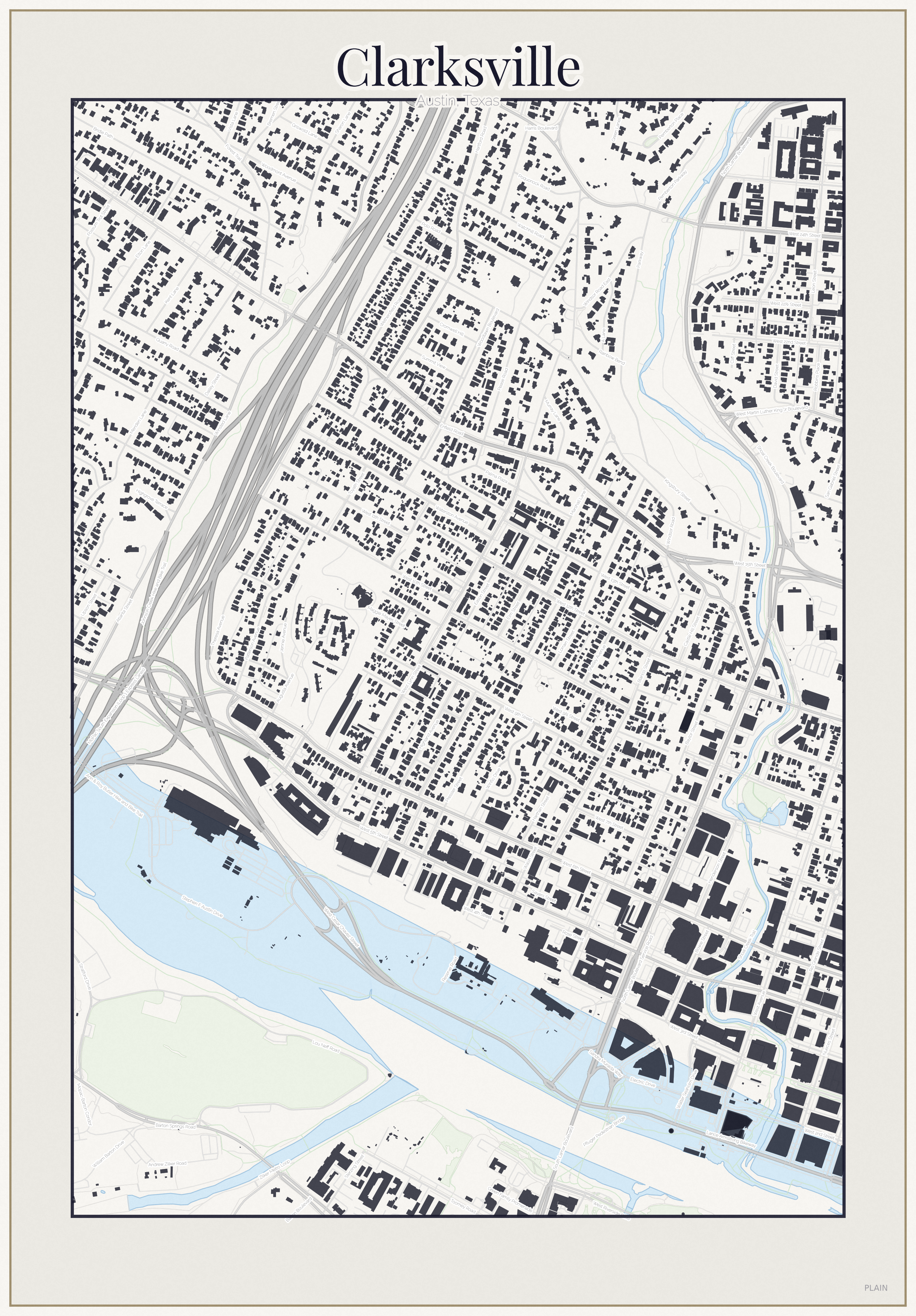 Clarksville Minimal map