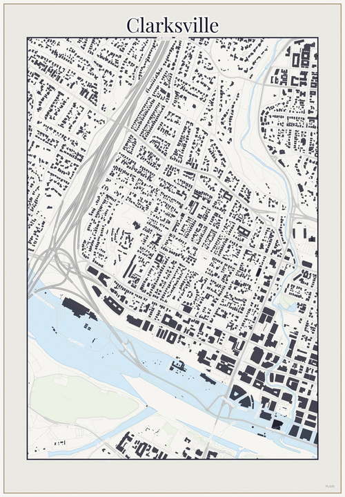 Clarksville Minimal map
