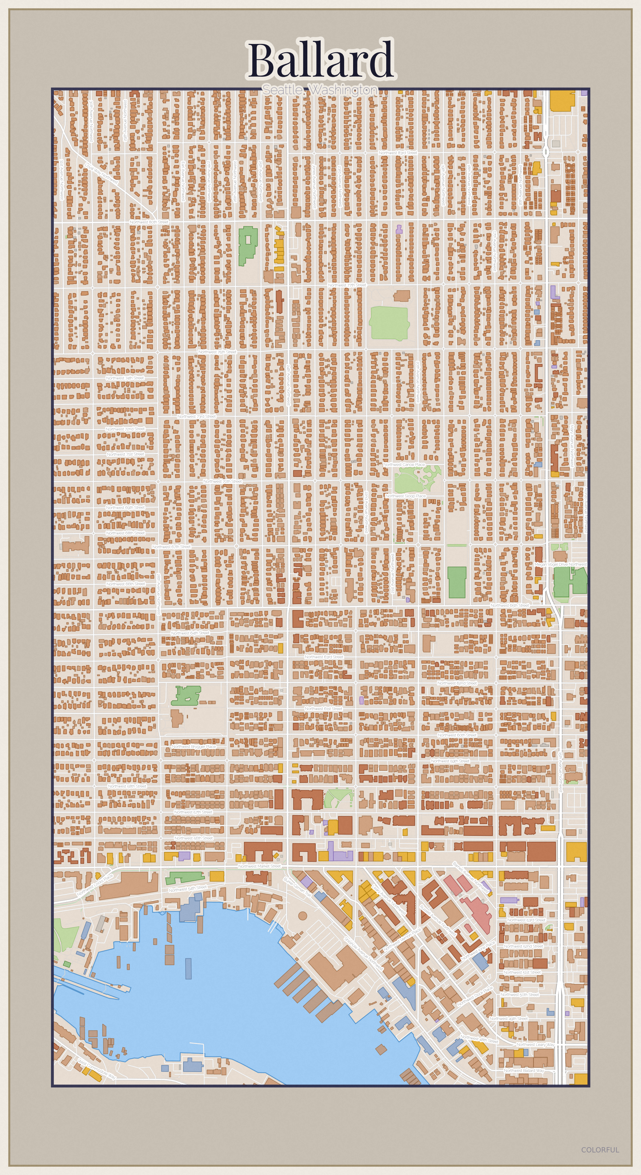 Ballard Colorful map