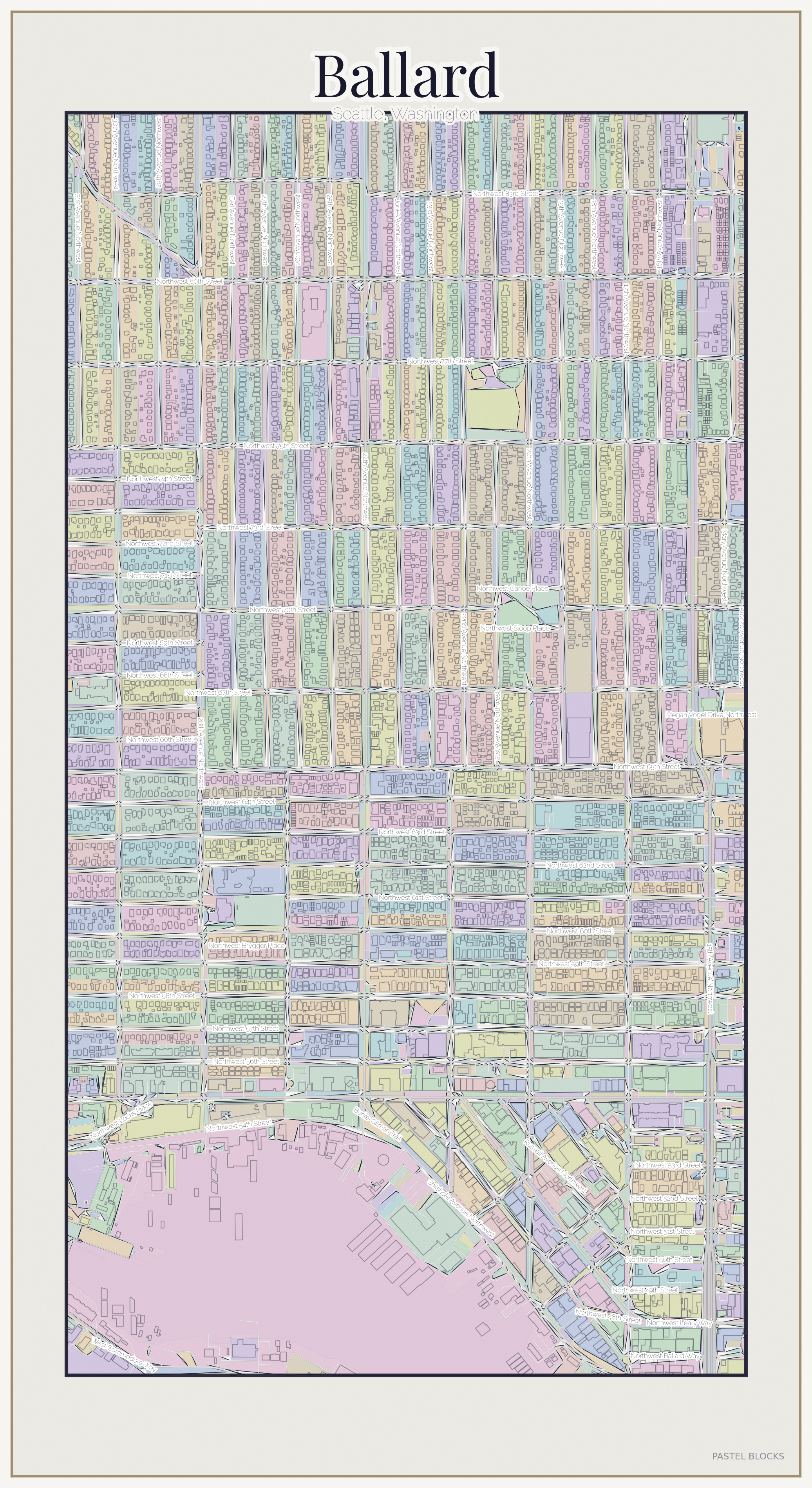 Ballard Pastel map