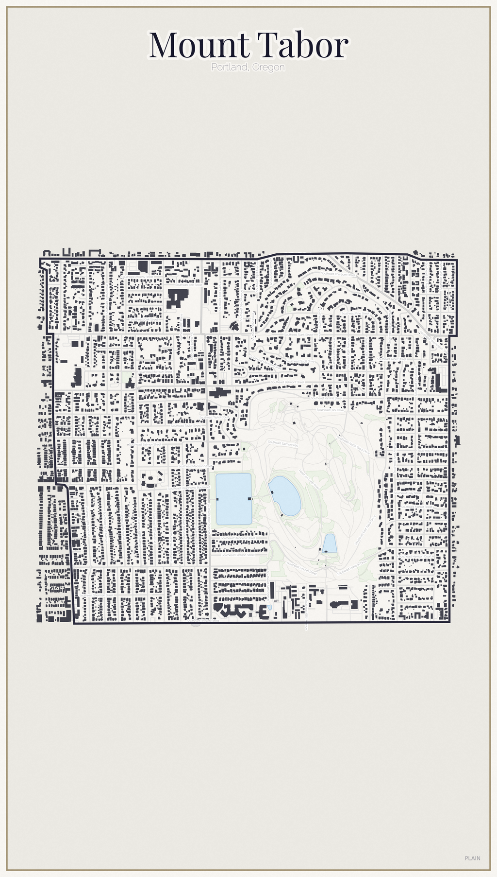 Mount Tabor Minimal map