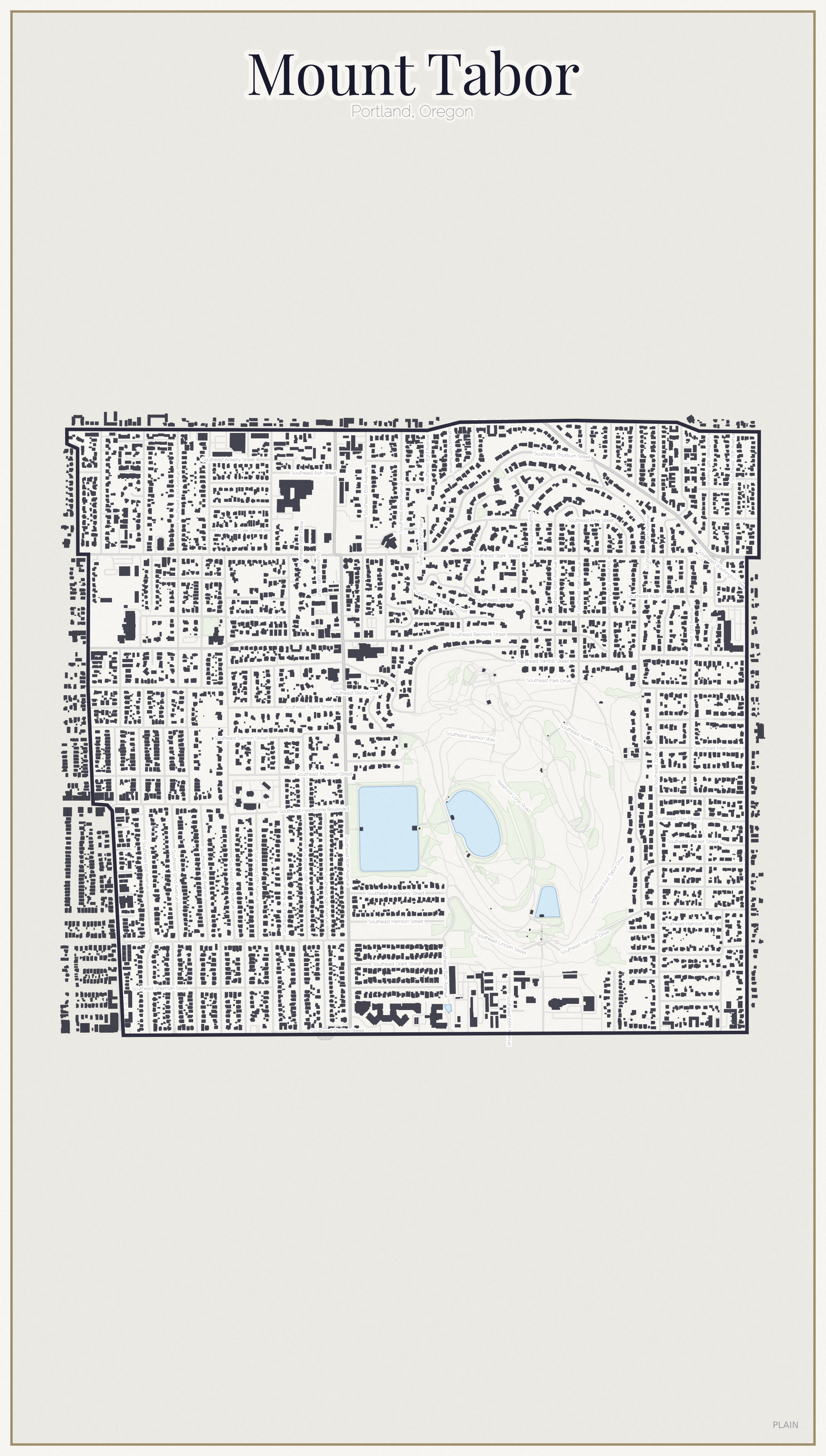 Mount Tabor Minimal map