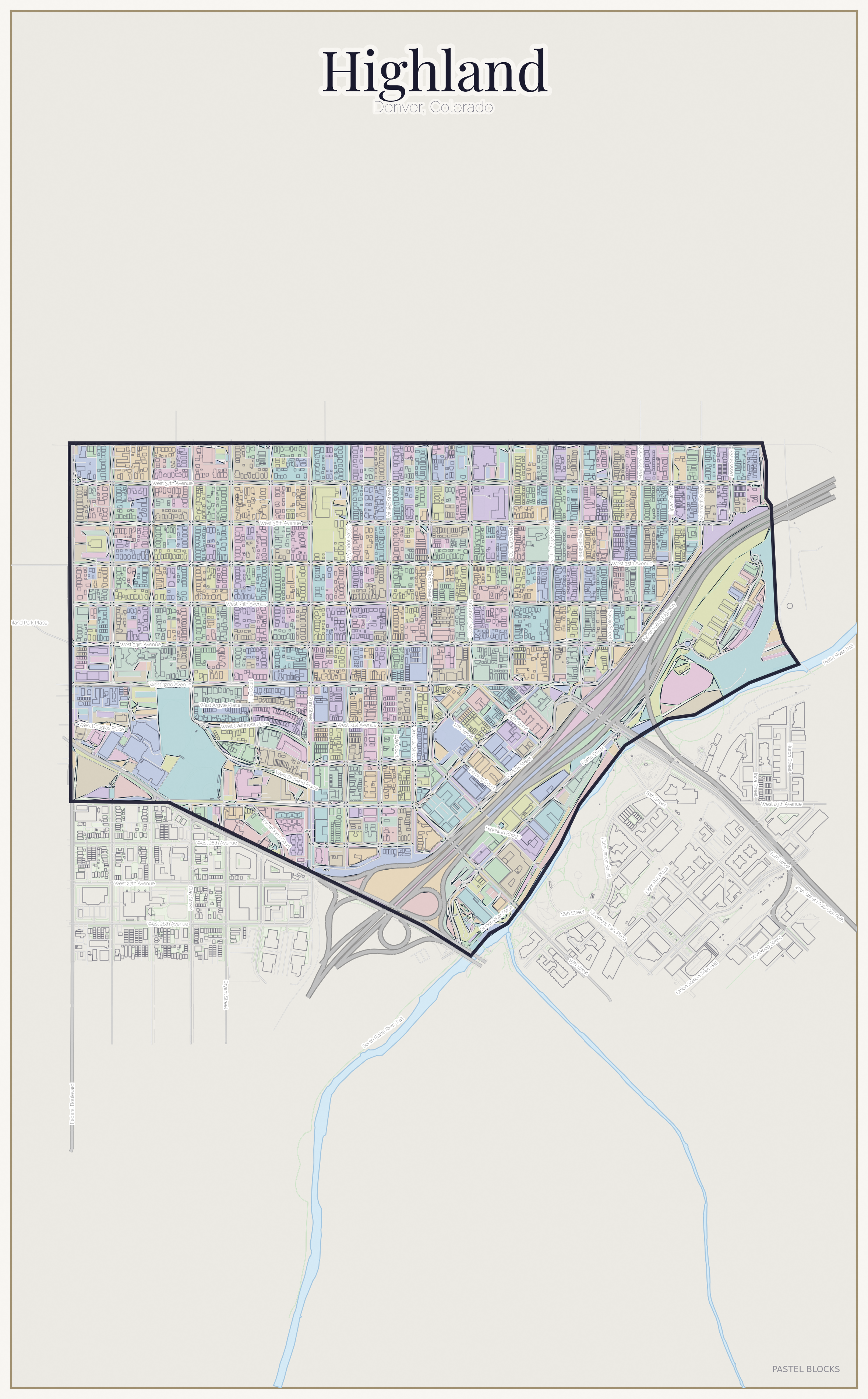 Highland Pastel map