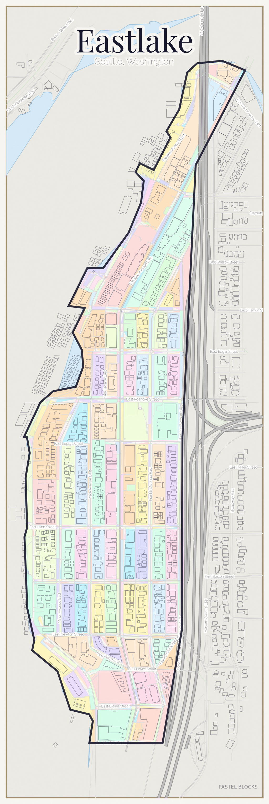 Eastlake Pastel map