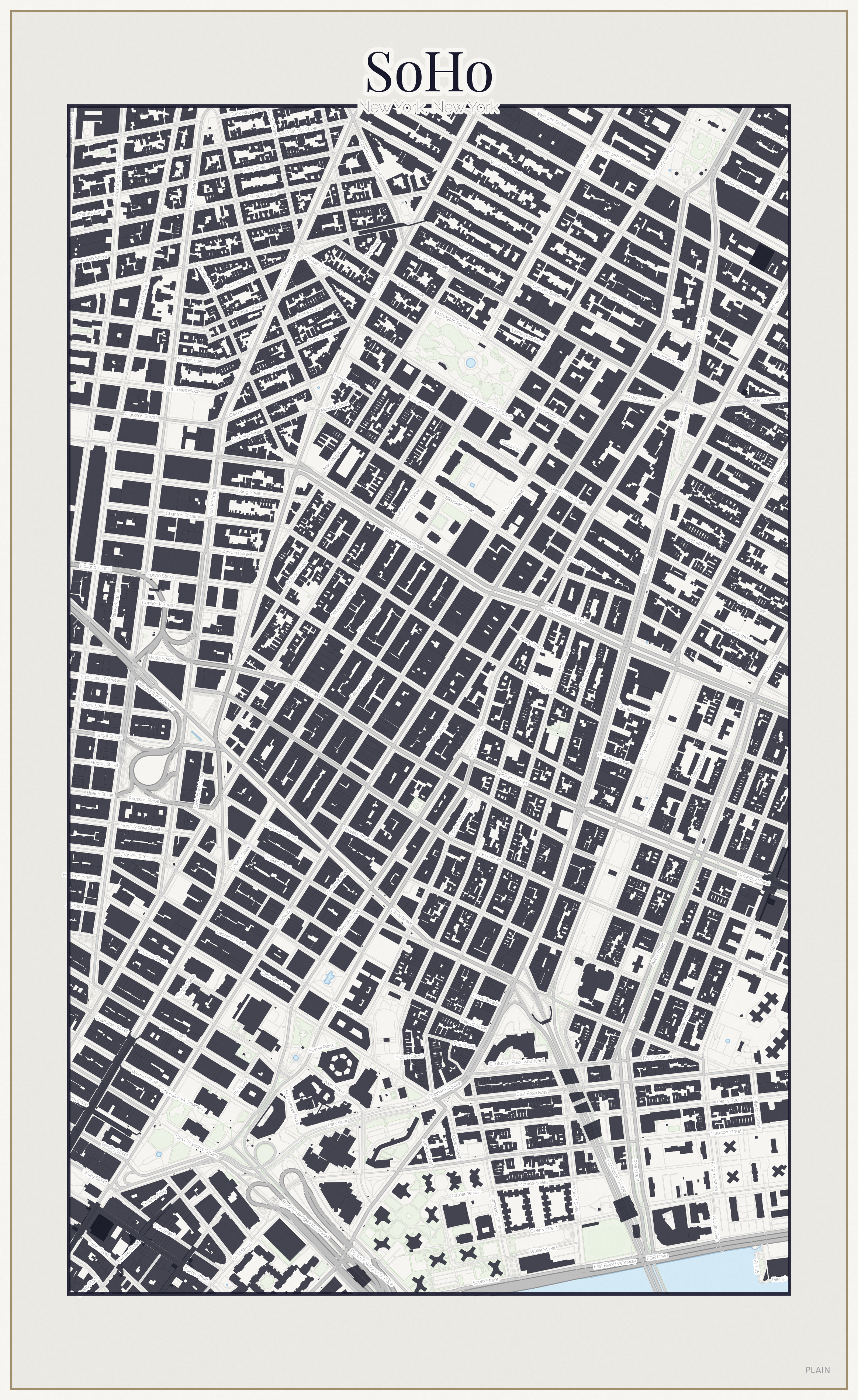 SoHo Minimal map