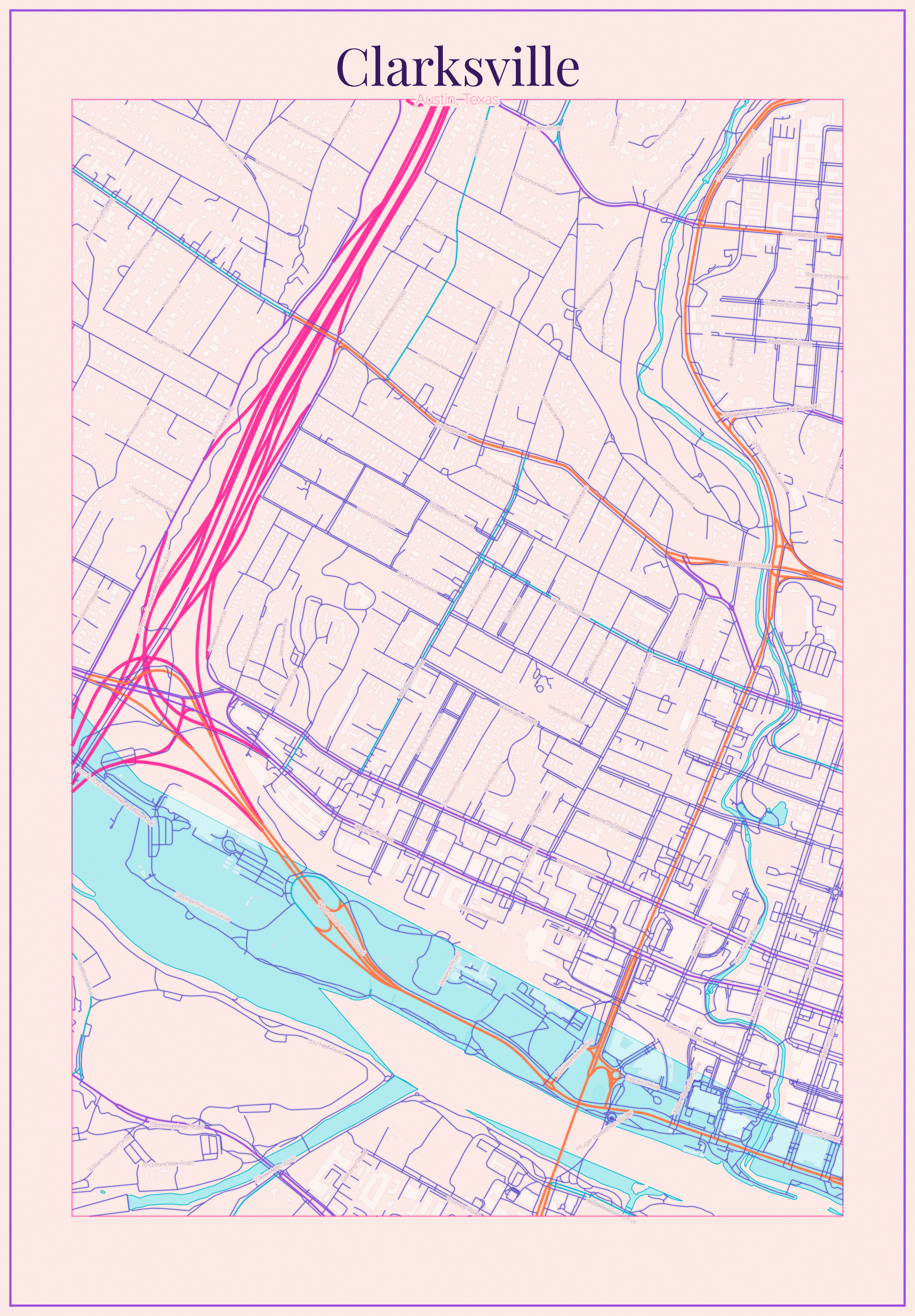 Clarksville Vice City map