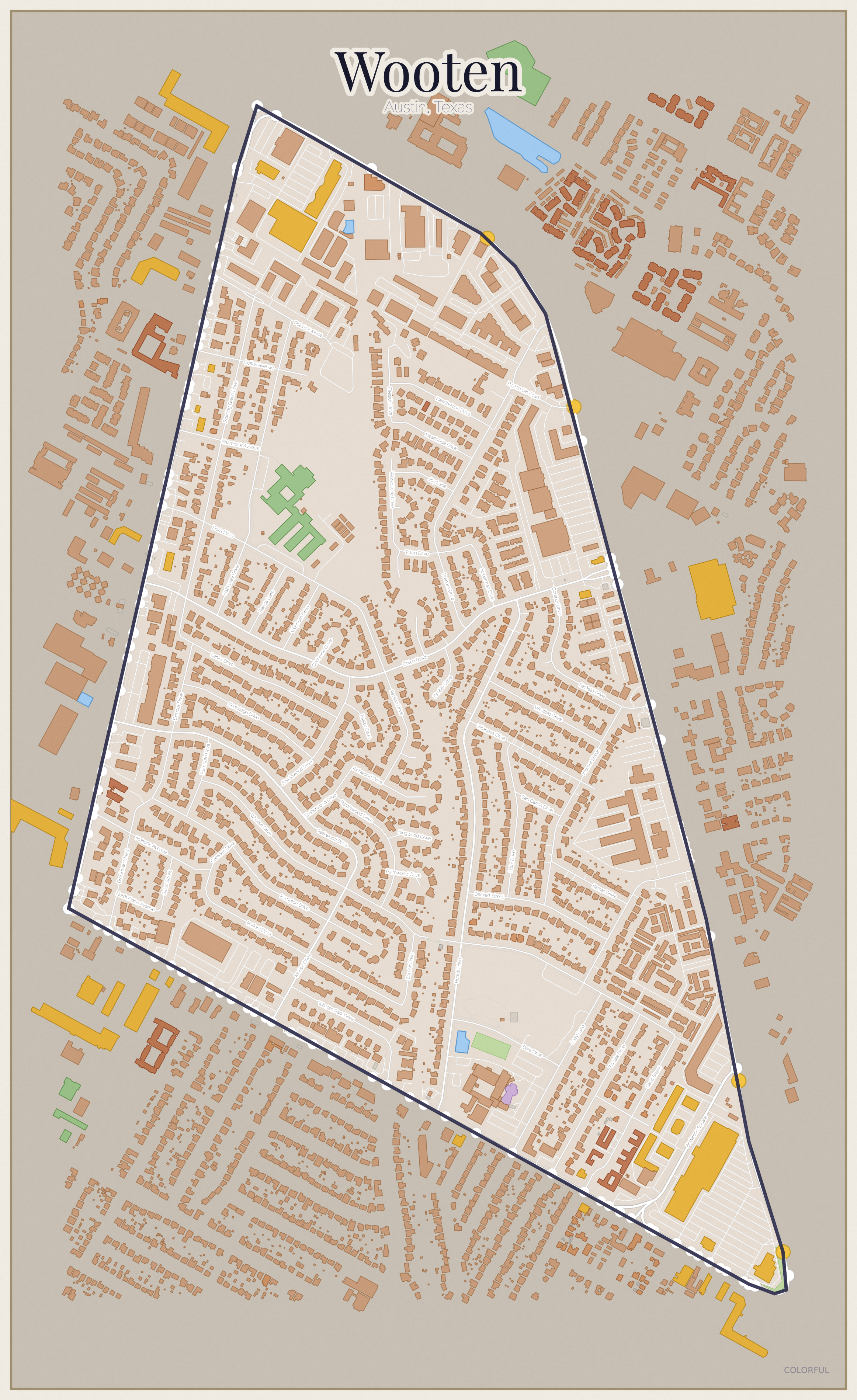 Wooten Colorful map