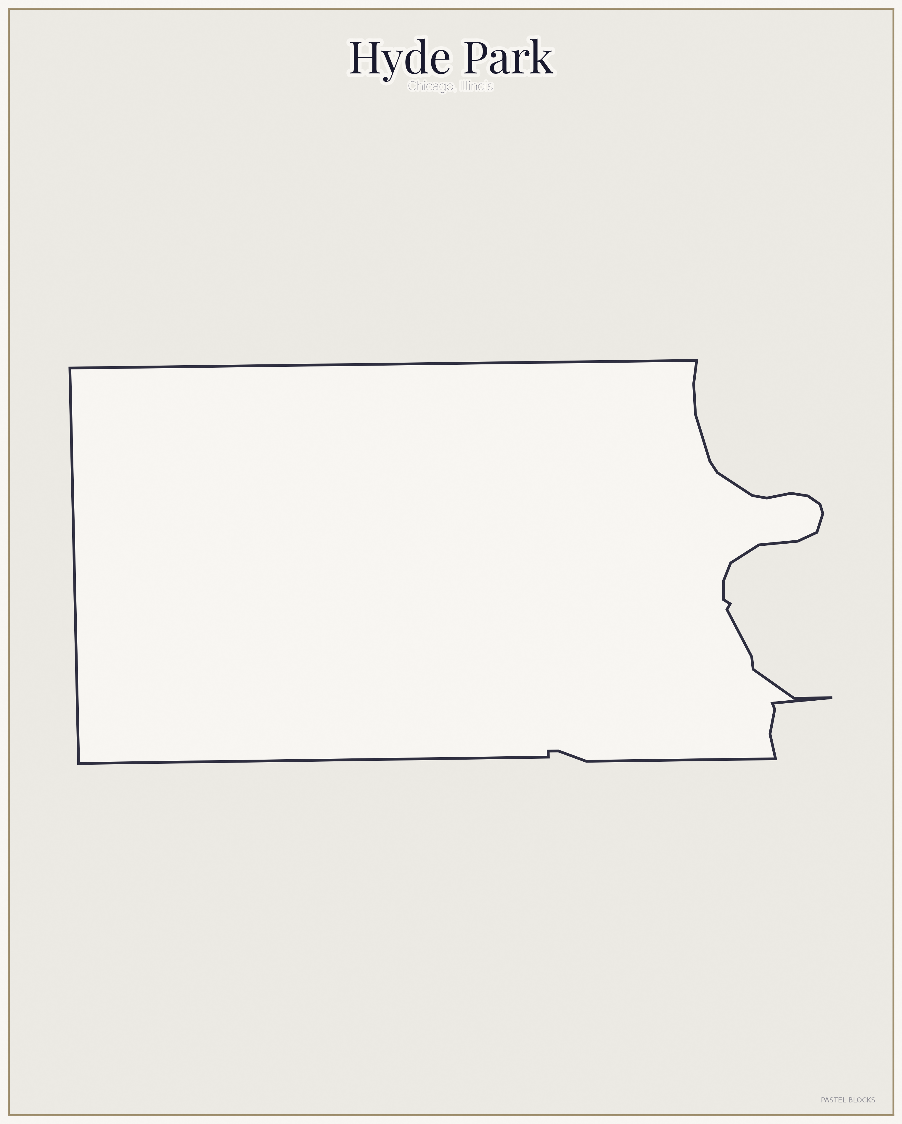 Hyde Park Pastel map