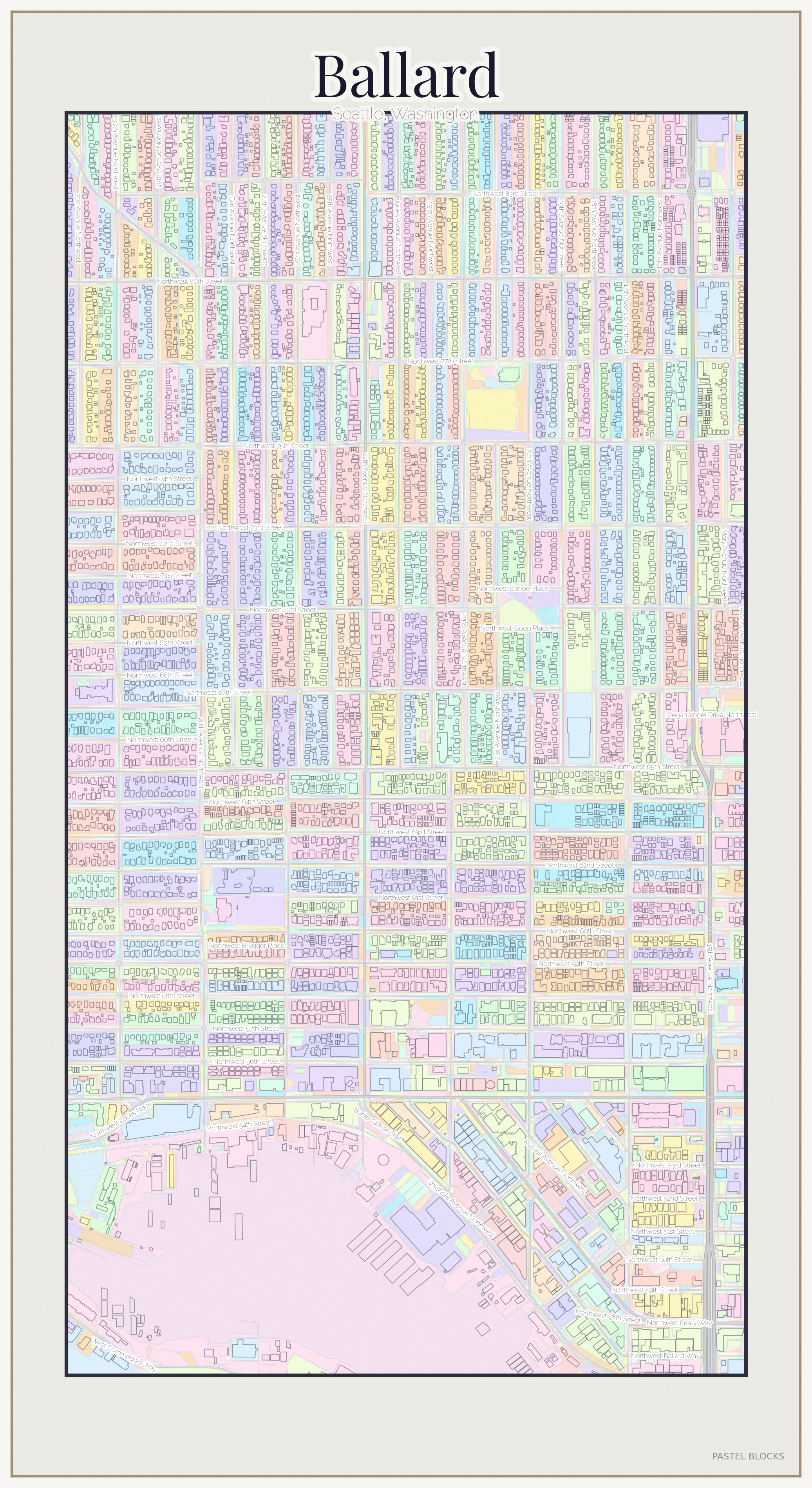 Ballard Pastel map