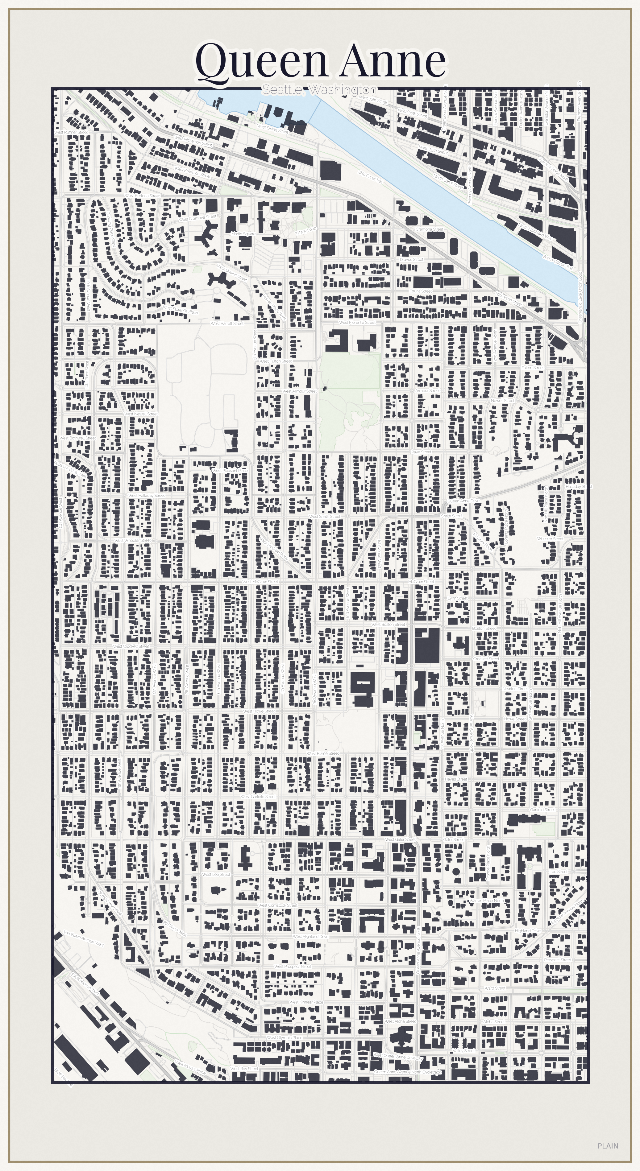 Queen Anne Minimal map