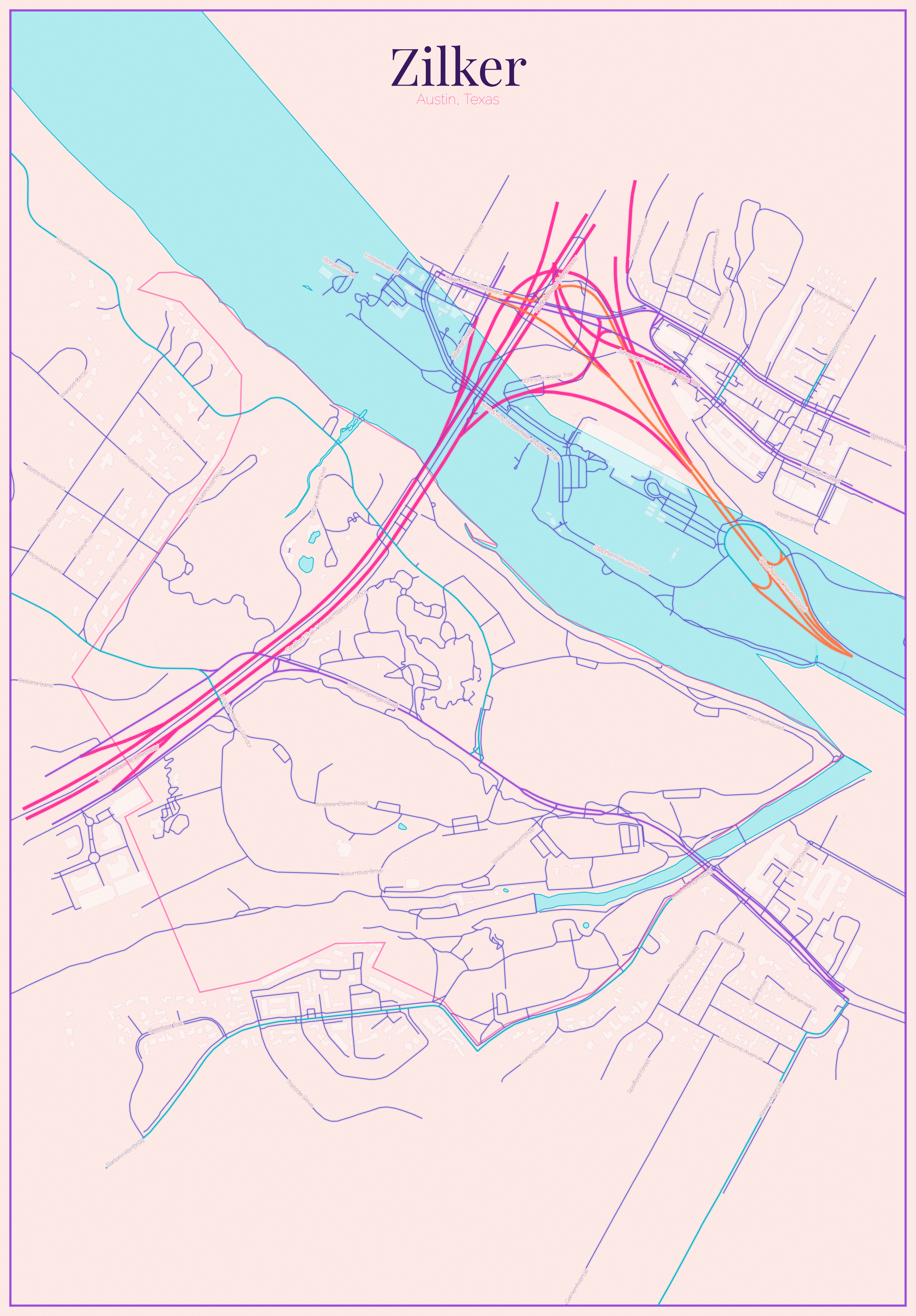 Zilker Vice City map