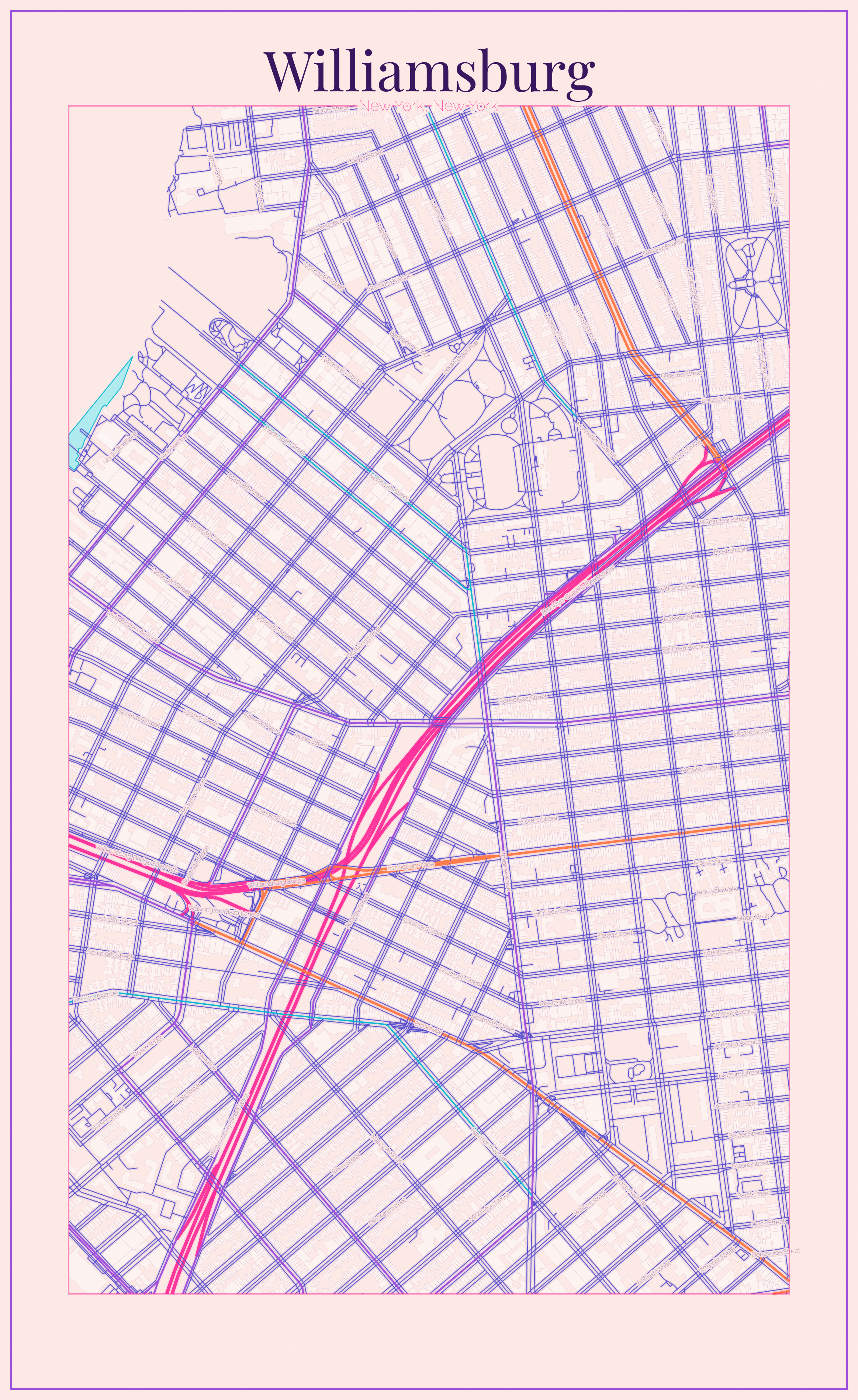 Williamsburg Vice City map