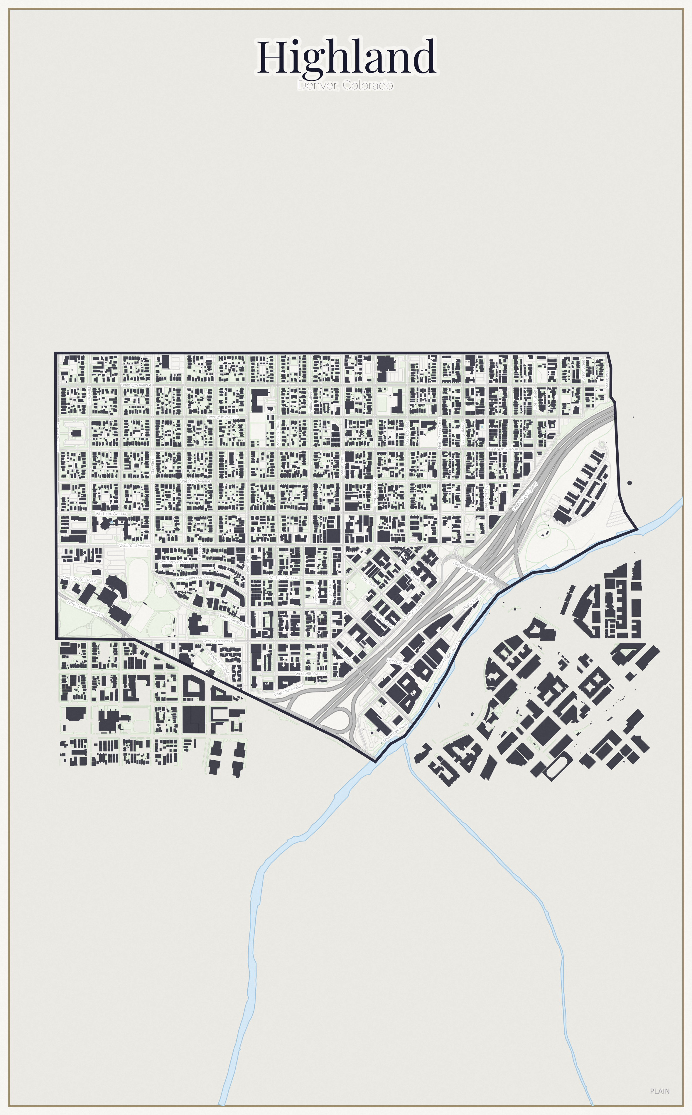 Highland Minimal map