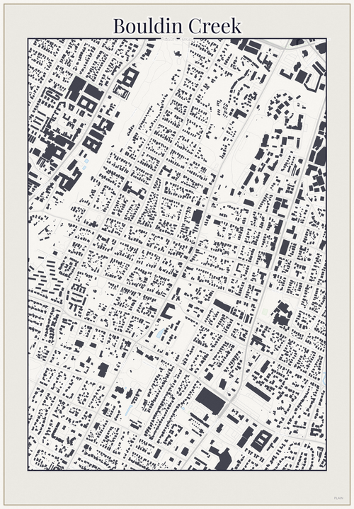 Bouldin Creek Minimal map