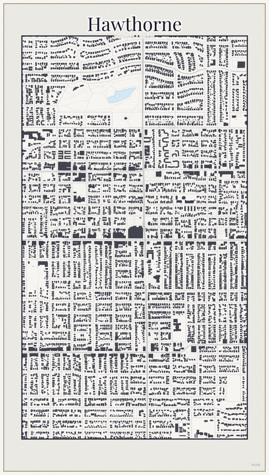 Hawthorne Minimal map