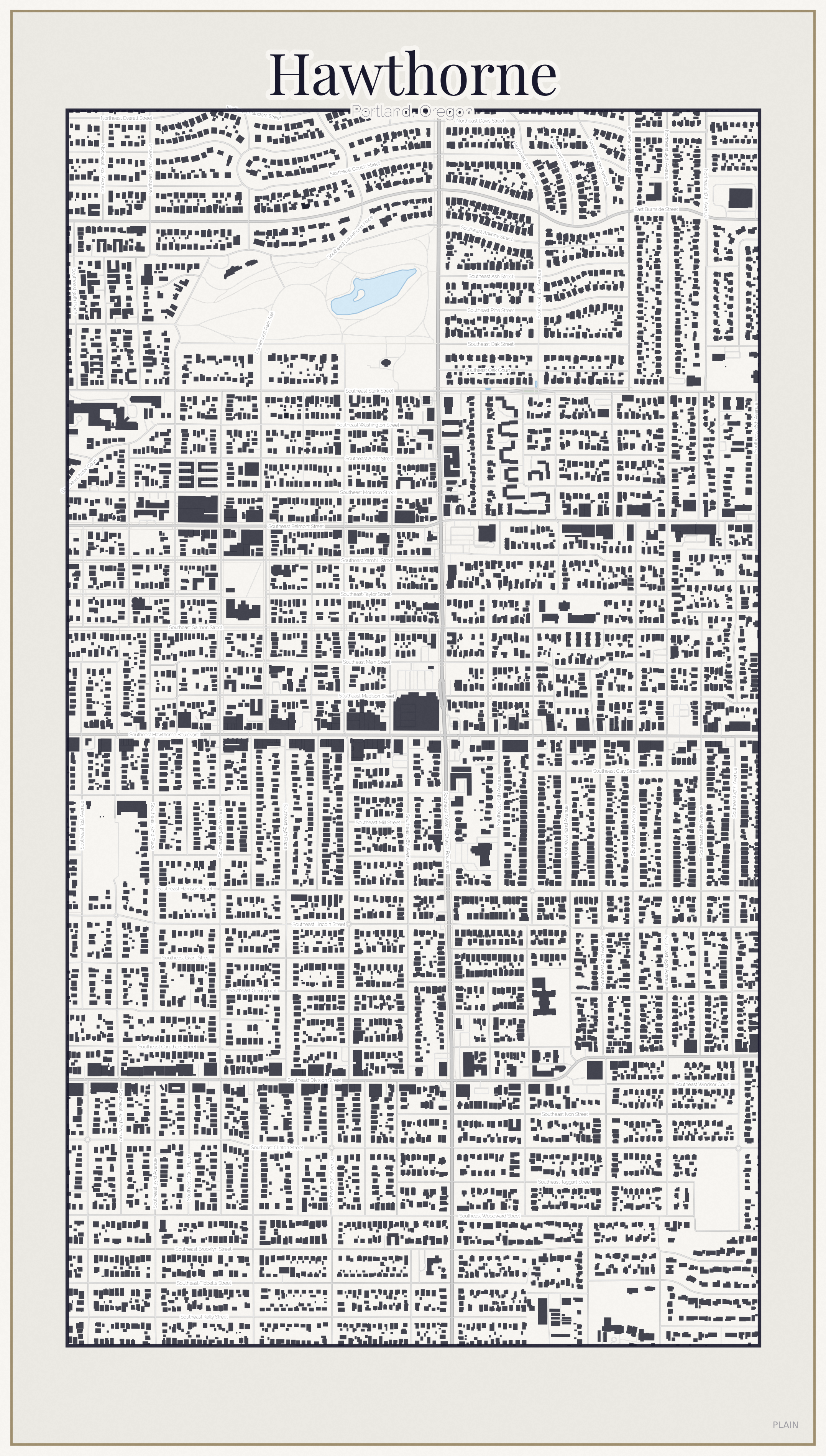 Hawthorne Minimal map