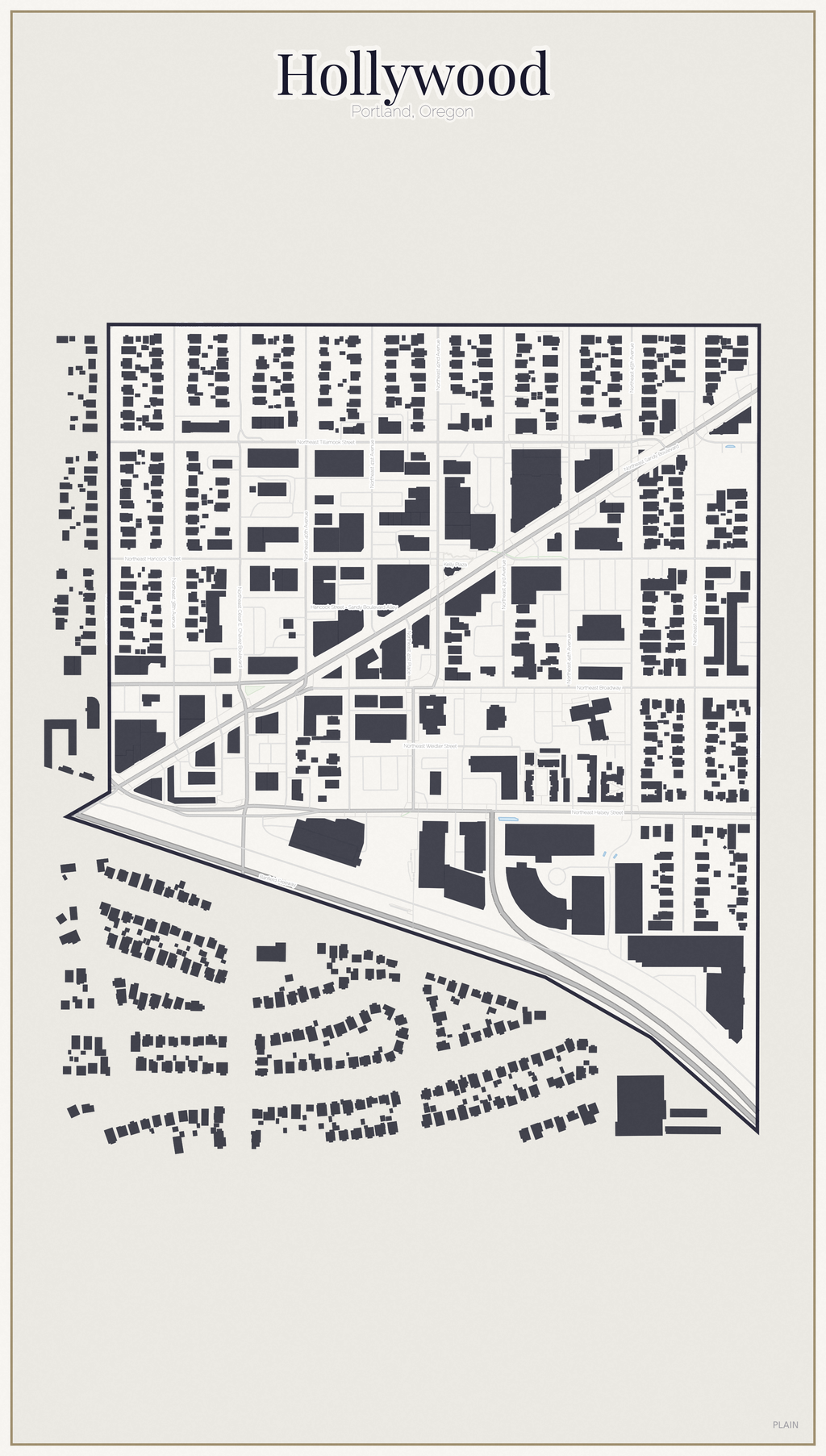 Hollywood Minimal map
