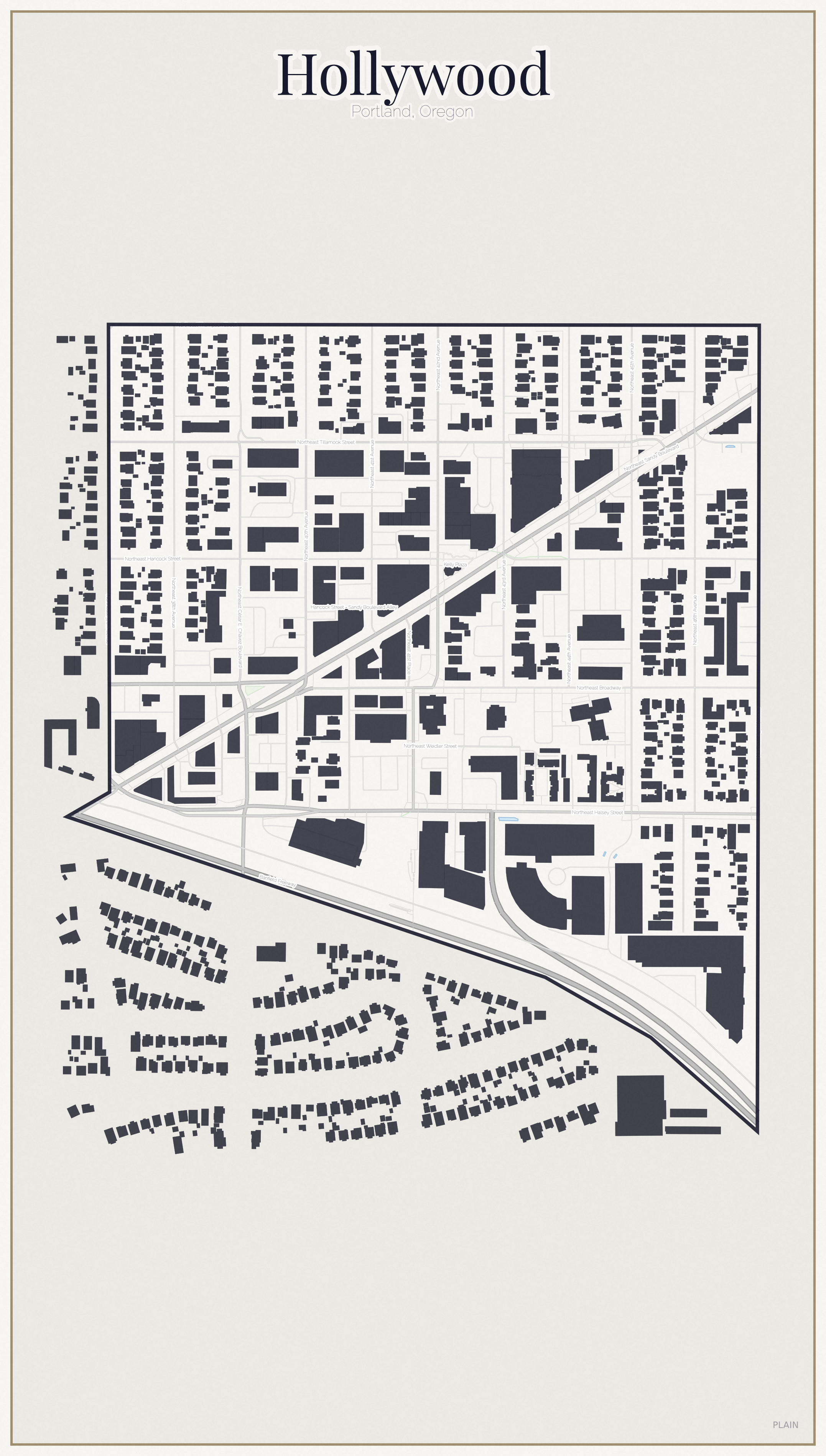 Hollywood Minimal map